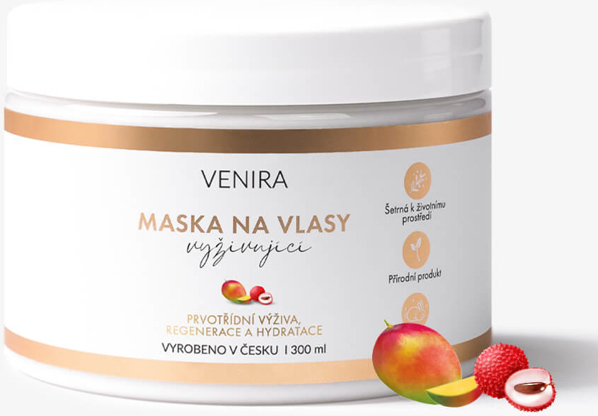 VENIRA vyživující maska na vlasy mango-liči 300 ml