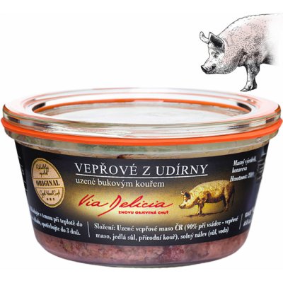Vepřové maso z udírny uzené bukovým kouřem 210 g – Zboží Dáma