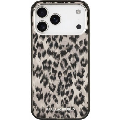 Karl Lagerfeld IML Leopard MagSafe Zadní Kryt pro iPhone 17 Pro Brown – Zboží Živě