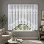 Dekorační oblouková krátká záclona na žabky DEMETRIA 160 bílá 300x160 cm MyBestHome – Hledejceny.cz