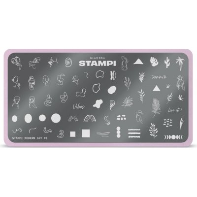 Glamora Stampi kovová destička MODERN ART 1 – Zboží Dáma