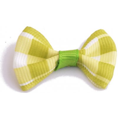 Mašličky 22x40mm kostkované, 4ks - - - VYBERTE VARIANTU Barva: Zelená – Zboží Dáma