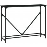 vidaXL Konzolový stolek černý 102 x 22,5 x 75 cm kompozitní dřevo 11461.834130 – Zboží Dáma