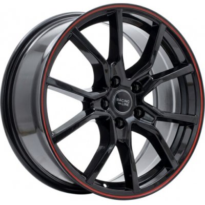 Racing Line B5253 7x17 5x105 ET40 black red Line – Hledejceny.cz