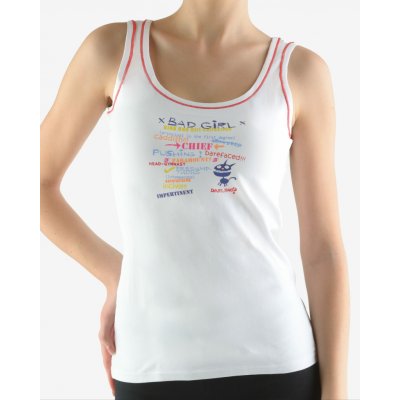 GINA dámské tílko Bad Girl 18033P bílá – Hledejceny.cz