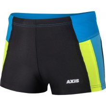 Axis nohavičkové chlapecké plavky Černá,Modrá,Reflexní neon