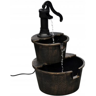 Fontána Vintage Studna s čerpadlem, plast, bronz, 47x41x69 cm – Sleviste.cz