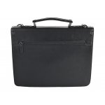 Kožená aktovka Nivasaža N1701-MRV-B černá – Zboží Mobilmania