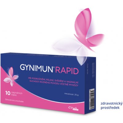 Gynimun Rapid vaginálních čípky 10 ks