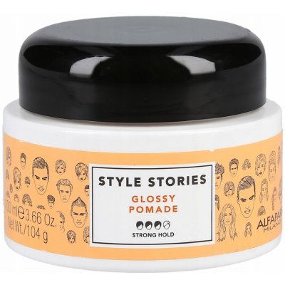 Alfaparf Style Stories The Range Paste silné zpevnění Glossy Pomade 100 ml