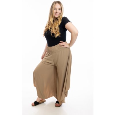 Italy fashion Kalhotová sukně CANDY Cappuccinová – Zboží Dáma