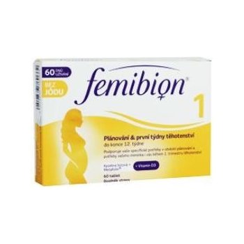 FemiBion 1 s Vitamínem D3 bez jódu 60 tablet