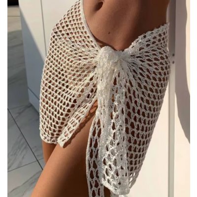 Amparo Miranda plážový přehoz Fishing net 6095 bílá – Zboží Dáma