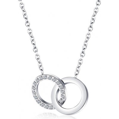 Mabell Dámský náhrdelník z chirurgické oceli CZ221GX1557-AC45