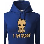 Canvas dámská mikina Groot z filmu Strážci galaxie 2 modrá 0072 – Zboží Dáma