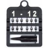 Ostatní dopňky pro ptáky E-Z Split Ring Kroužky číselné, 3mm černé 12ks