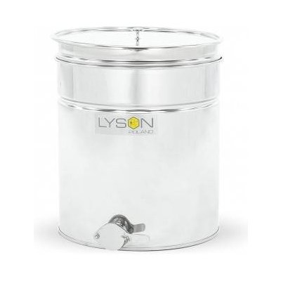 LYSON Nádoba čeřící nerezová 50 l / ~70 kg, s nerezovým kohoutem 6/4", horizontální síto CLASSIC – Zboží Dáma