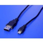 Roline 11.02.8752 USB 2.0, USB A(M) - microUSB B(M), 1,8m, černý – Hledejceny.cz