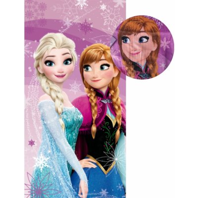 Jerry Fabrics Osuška Ledové Království pink purple 70 x 140 cm – Zboží Dáma