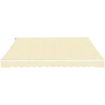 Petrashop Skládací markýza ručně ovládaná 400 cm krémová – Zboží Mobilmania