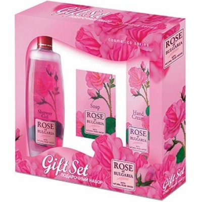 Biofresh Rose of Bulgaria sprchový gel 330 ml + mýdlo 100 g + krém na ruce 75 ml dárková sada