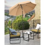 Vasagle Taupe slunečník Pugli – Hledejceny.cz