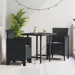 OMAXI 582973 Zahradní křeslo 2 ks Antracit 53 x 49 x 85 cm PP – Hledejceny.cz