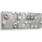 Obraz 3D abstrakce, třídílný 120x40 cm – Hledejceny.cz