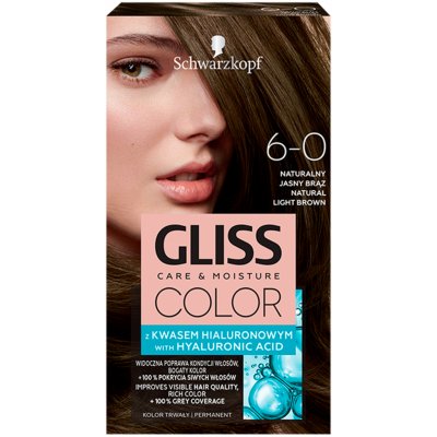 Schwarzkopf Gliss Color barva na vlasy Světle Hnědý 6-0 – Zboží Mobilmania