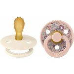 Bibs x Liberty Colour kaučuk dudlík kulatý 2ks ivory blush – Zboží Dáma