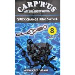 Carp’R’Us Obatlíky s koužkem Ring Swivel vel.8 – Zboží Dáma