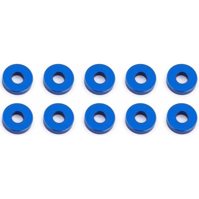 Associated Vymezovací hliníkové podložky 7.8x3,0x2.0mm modré 10 ks