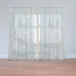 Záclony Bílé lístky: 2 ks - 150x250 cm - Sablio – Hledejceny.cz