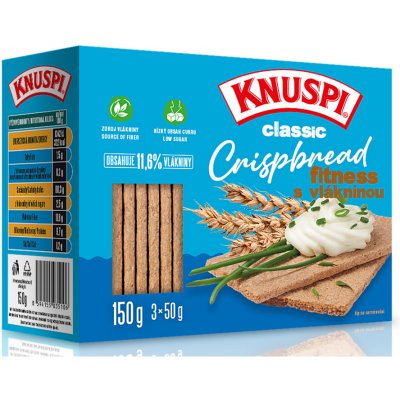 KNUSPI Crispbread fitness s vlákninou 150 g – Hledejceny.cz