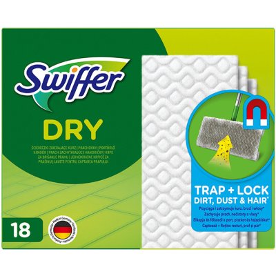 Swiffer Dry náhradní suché ubrousky na podlahu 18 ks – Zboží Dáma