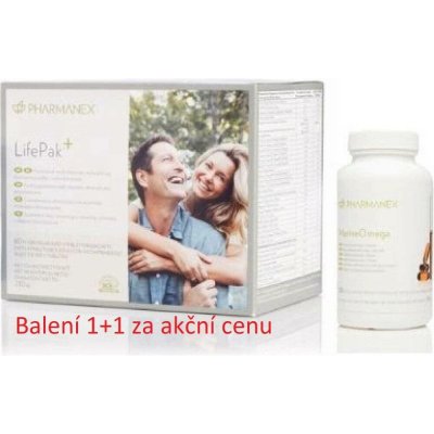 Nu Skin Pharmanex LifePak 120 sáčků+marine omega 240 kapslí – Hledejceny.cz