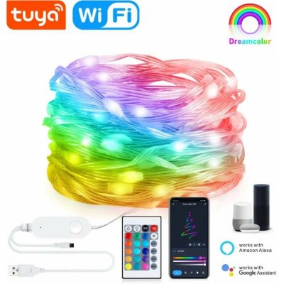 TUYA WiFi LED Světelný řetěz 10m AS-MSL2 – Hledejceny.cz