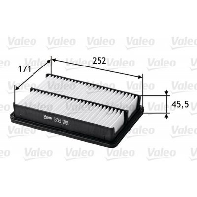 Vzduchový filtr VALEO 585201 – Hledejceny.cz