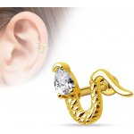 Šperky4U zlacená cartilage piercing do ucha had CP1074-GD – Zbozi.Blesk.cz