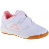 Dětské sálové boty Kappa 260509K 1072 White/Flamingo