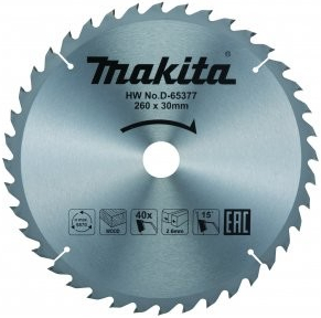 Makita D-65377 pilový kotouč 260mm x 30mm x 40T