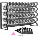 SucceBuy Stojan na koření z oceli 4 patra s 36 ks – Sleviste.cz