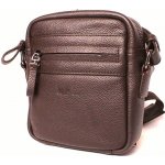 Marta Ponti Luxusní malá kožená hnědá Crossbody pánská taška no. C47 – Sleviste.cz