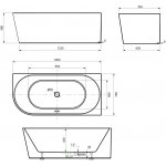 Aqualine TIBERA 140 x 70 cm E1055 – Zbozi.Blesk.cz