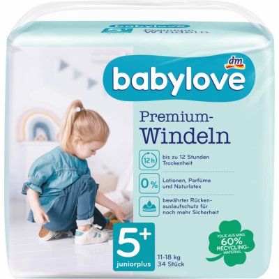 babylove Premium pleny junior plus 34 ks