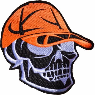 Warrior Dog Lebka s kšiltovkou Barva kšiltovky: Neon oranžová, Velikost nášivky: 5 cm – Sleviste.cz