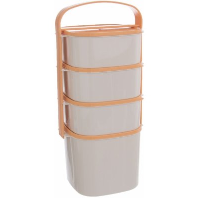 Orion Plastový jídlonosič Almi Plus 4 patra – Zboží Dáma