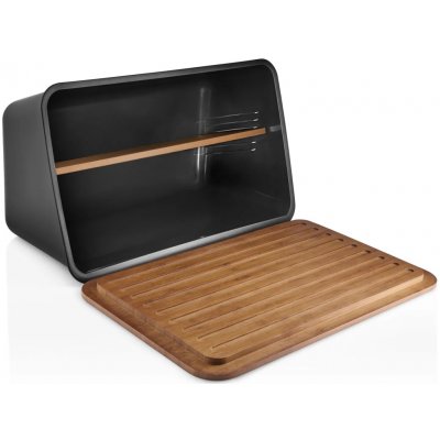 Chlebník Eva Solo Nordic Kitchen s policí černý 520455 – Zboží Dáma