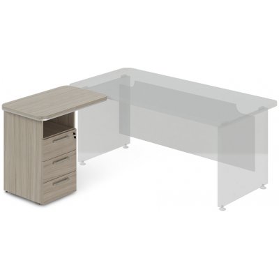 Lenza TopOffice 90 x 55 cm levý driftwood – Hledejceny.cz