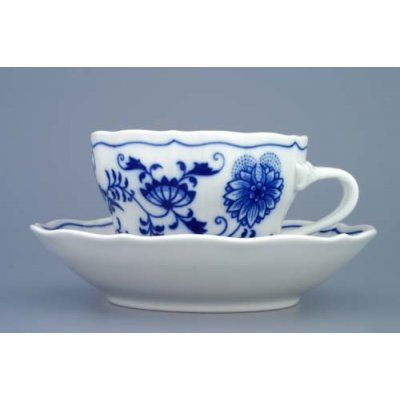 cibulák šálek a podšálek C originální český porcelán Dubí 2,jakost 250 ml